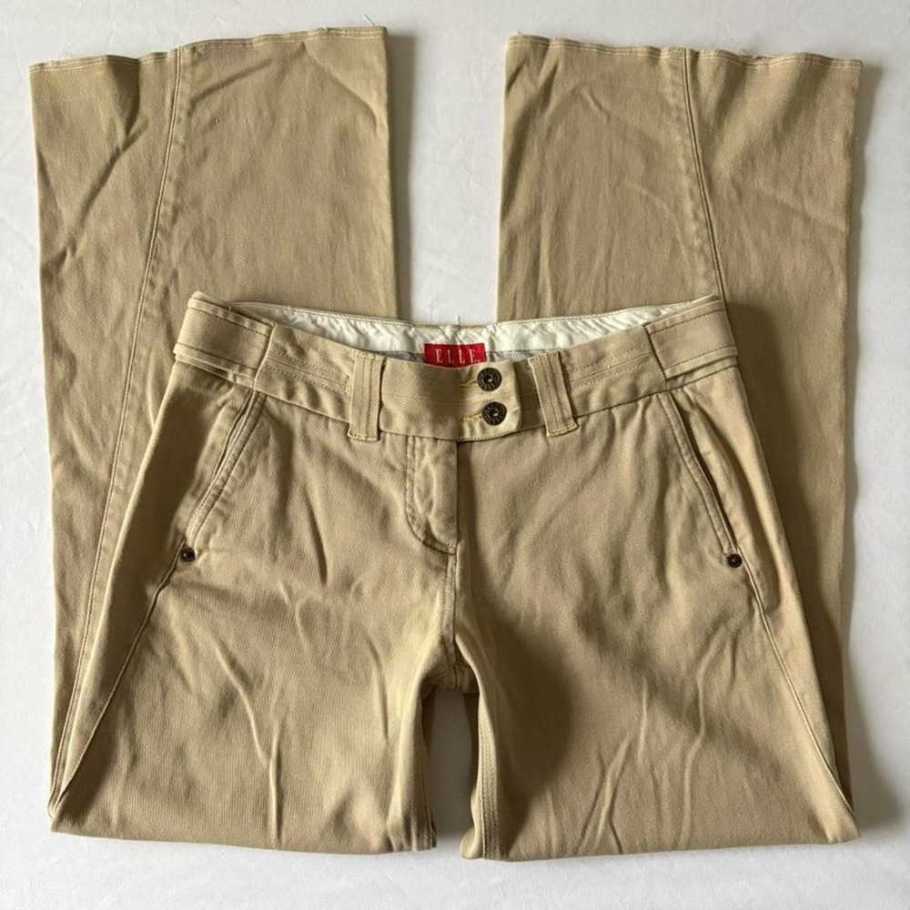 ELEN Beige Straight Leg Pants